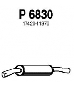FENNO STEEL - P6830 - Глушитель средний TOYOTA COROLLA 1.4 97-00